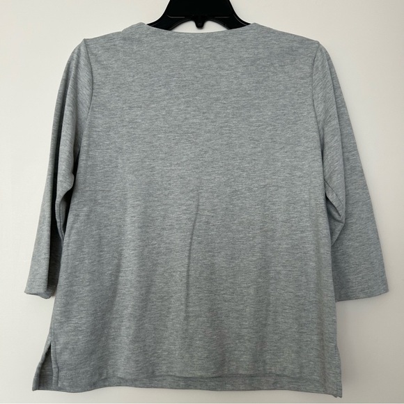 Alfred Dunner Butterfly Rhinestone Blouse - Picture 8 of 12